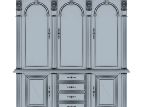 Buffet Cabinet Verona 8M 3D Model