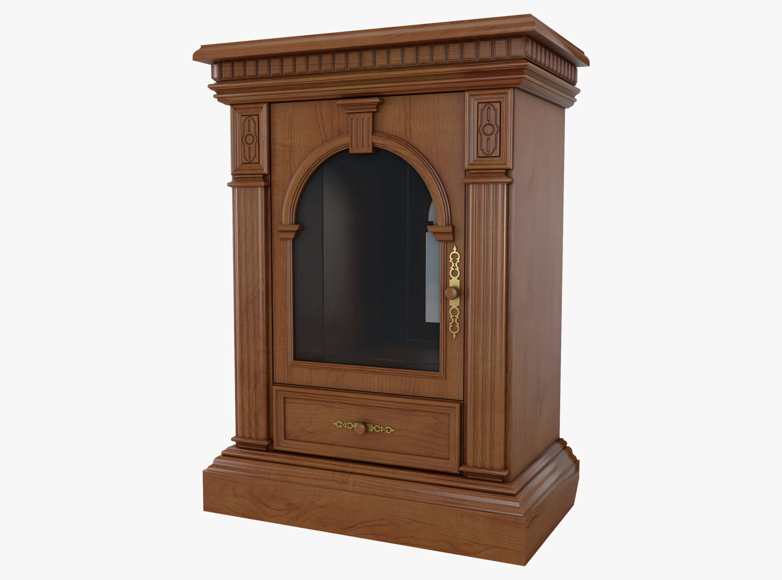 Cabinet Verona 4M 3D Model .c4d .max .obj .3ds .fbx .stl .blend 