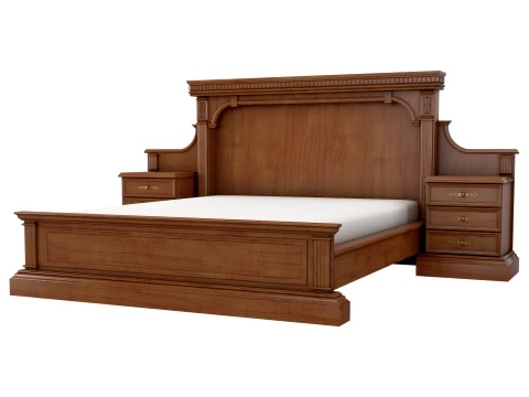 Classic Double Bed Verona 27M 3D Model