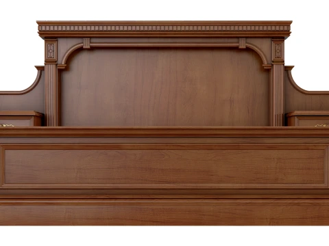 Classic Double Bed Verona 27M 3D Model