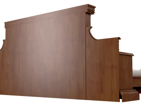 Classic Double Bed Verona 27M 3D Model