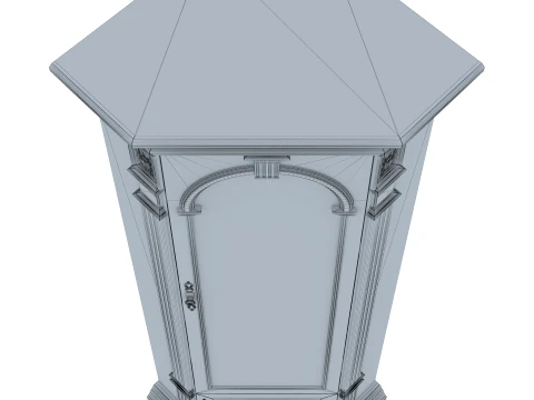 Corner China Cabinet Verona 28M 3D Model