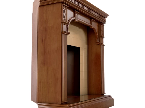 Corner Fireplace Mantel Verona 39M 3D Model