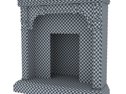 Corner Fireplace Mantel Verona 39M 3D Model