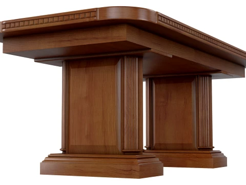 Dining Table Verona 14 1M 3D Model