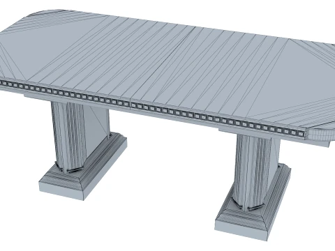 Dining Table Verona 14 1M 3D Model