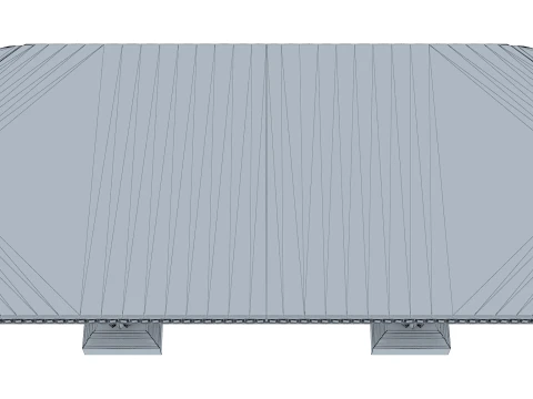 Dining Table Verona 14 1M 3D Model