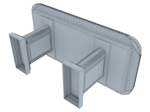 Dining Table Verona 14 1M 3D Model