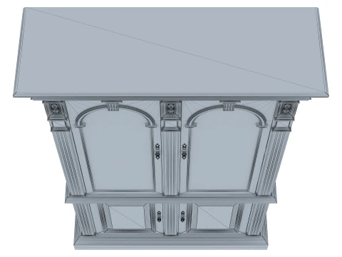 Display Cabinet Verona 7M 3D Model
