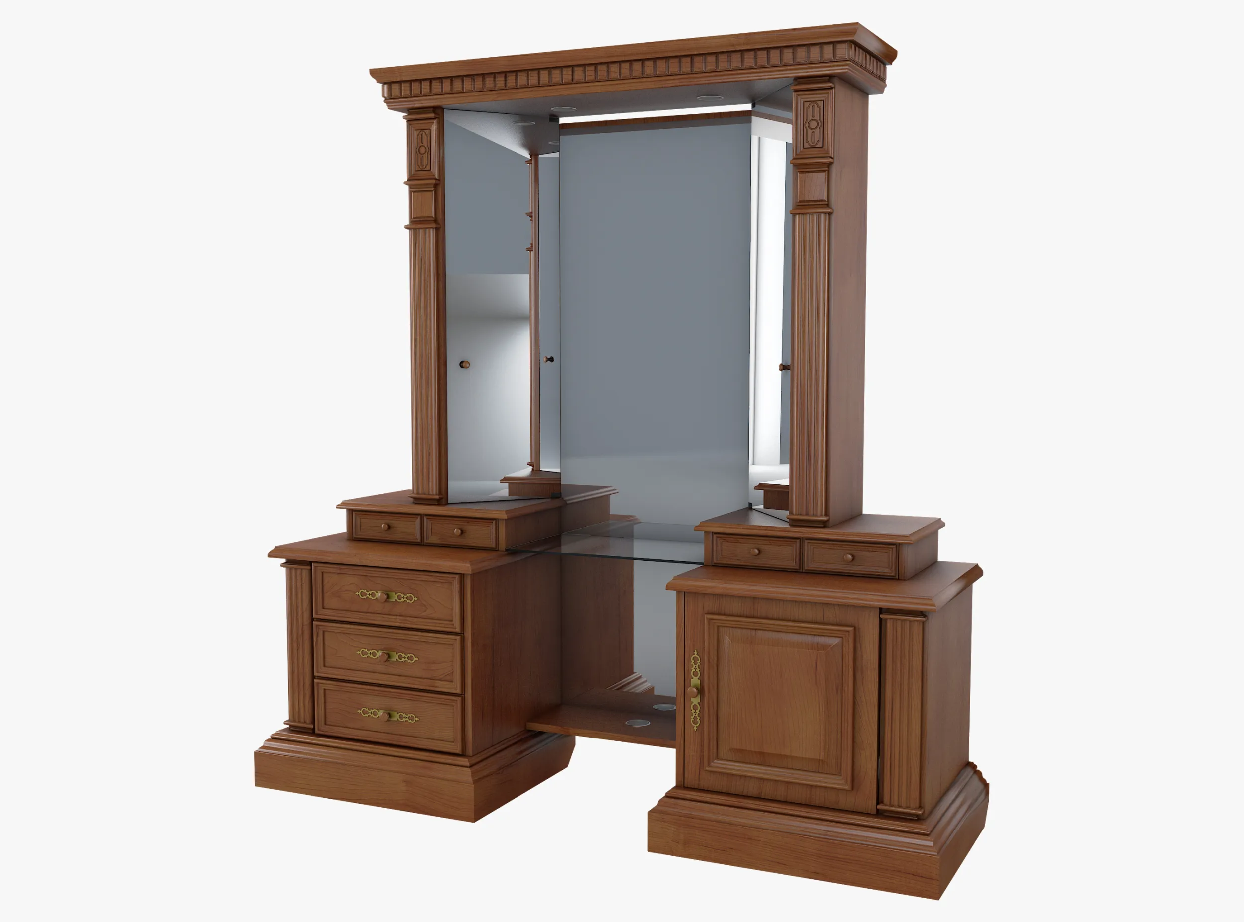 Dressing Table Verona 5M 3D Model .c4d .max .obj .3ds .fbx .stl .blend
