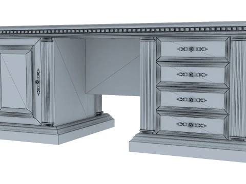 Executive Desk Verona 30M 3D Model