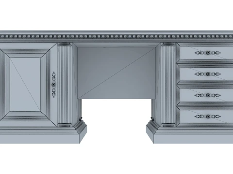 Executive Desk Verona 30M 3D Model