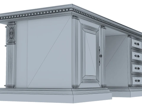 Executive Desk Verona 30M 3D Model