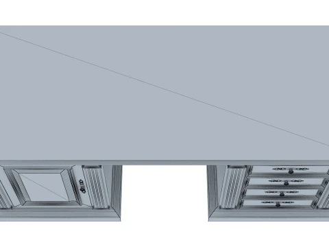 Executive Desk Verona 30M 3D Model
