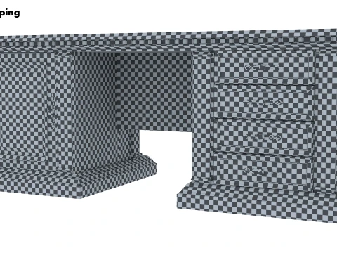 Executive Desk Verona 30M 3D Model