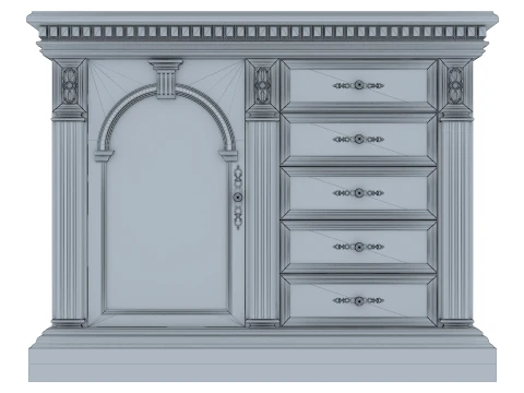 Sideboard Verona 2M 3D Model