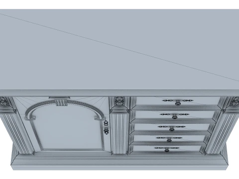Sideboard Verona 2M 3D Model