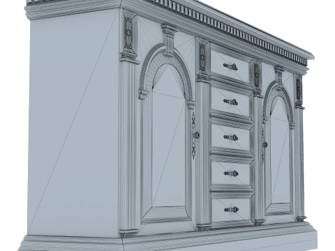 Sideboard Verona 11 1M 3D Model