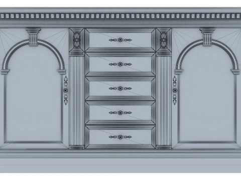 Sideboard Verona 11M 3D Model