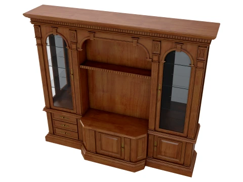 Wall Unit Verona 34 1M 3D Model