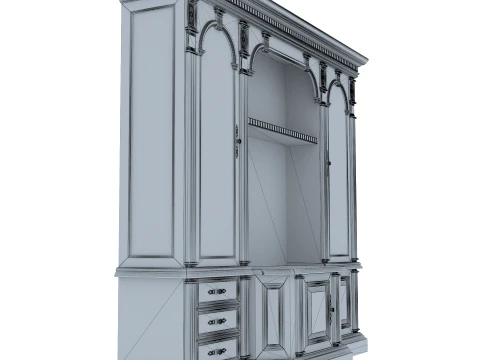 Wall Unit Verona 34 1M 3D Model