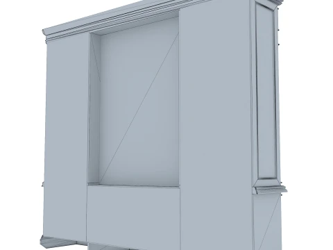 Wall Unit Verona 34 1M 3D Model