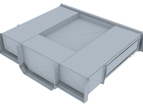 Wall Unit Verona 34 1M 3D Model