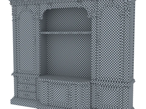 Wall Unit Verona 34 1M 3D Model
