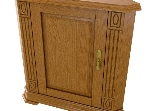 Corner Cabinet Victoria 08 3D Model