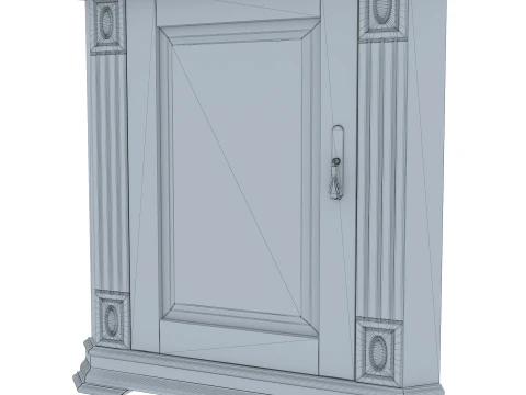 Corner Cabinet Victoria 08 3D Model