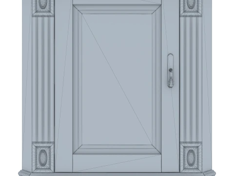 Corner Cabinet Victoria 08 3D Model