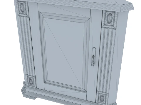 Corner Cabinet Victoria 08 3D Model