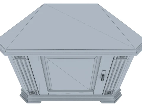 Corner Cabinet Victoria 08 3D Model