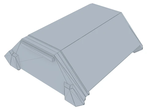 Corner Cabinet Victoria 08 3D Model