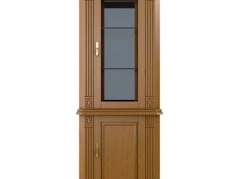 Corner Display Cabinet Victoria 15 3D Model