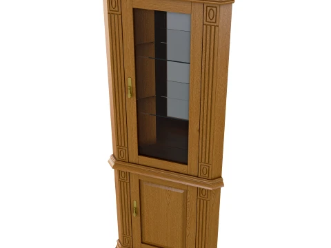 Corner Display Cabinet Victoria 15 3D Model