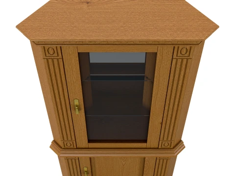 Corner Display Cabinet Victoria 15 3D Model