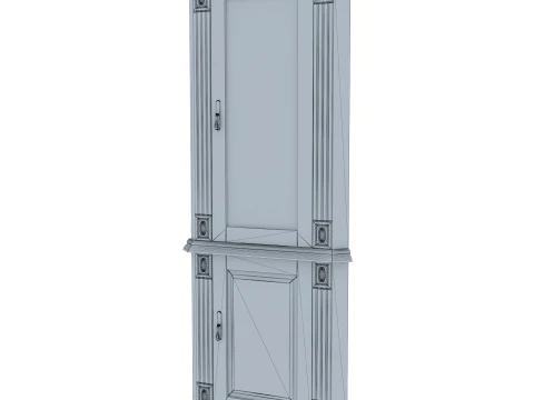 Corner Display Cabinet Victoria 15 3D Model