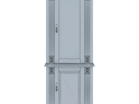 Corner Display Cabinet Victoria 15 3D Model
