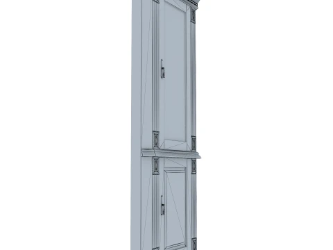 Corner Display Cabinet Victoria 15 3D Model