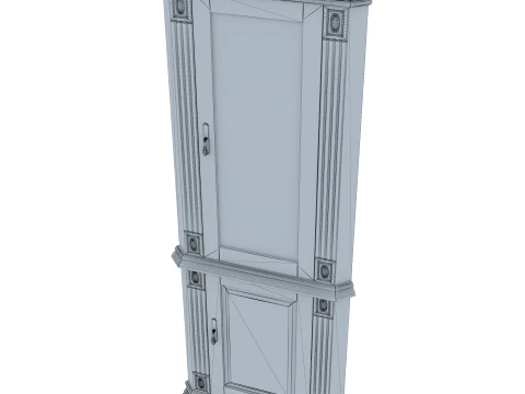 Corner Display Cabinet Victoria 15 3D Model