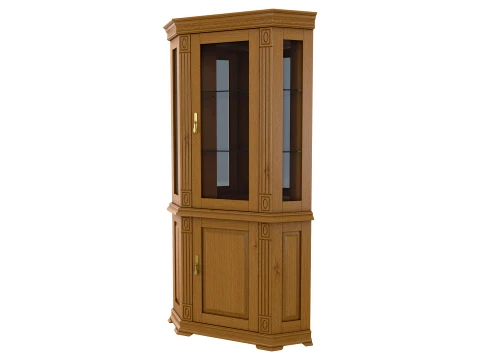 Corner Display Cabinet Victoria 16 3D मॉडल