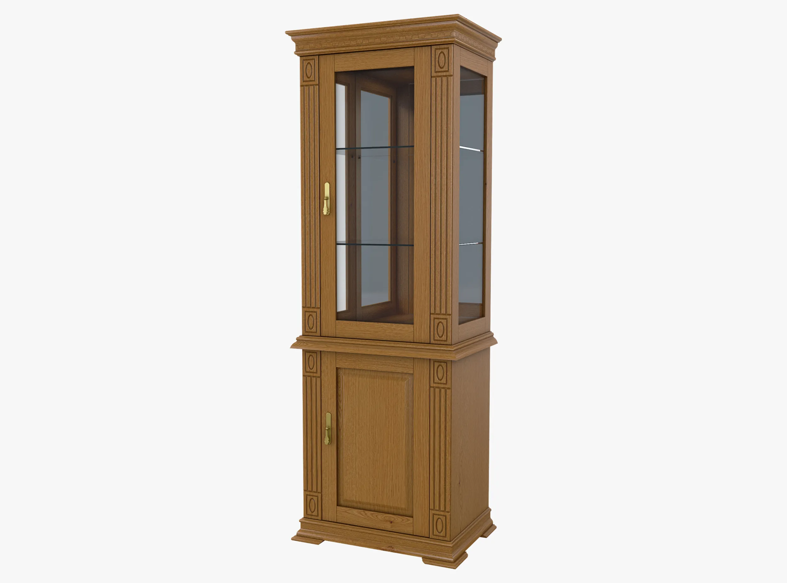Display Cabinet Victoria 12 3D Model .c4d .max .obj .3ds .fbx .stl .blend 
