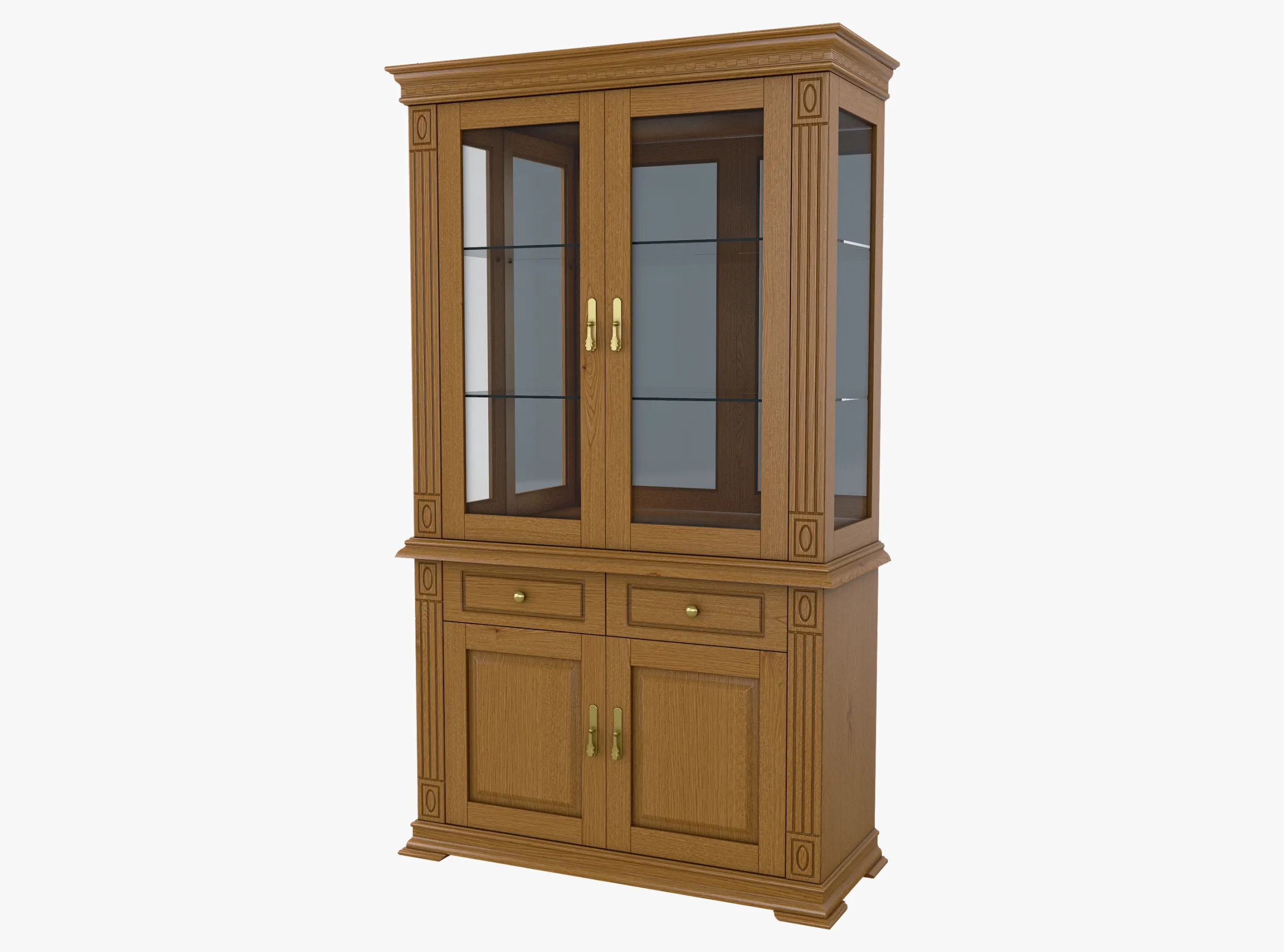 Display Cabinet Victoria 13 3D Model .c4d .max .obj .3ds .fbx .stl .blend