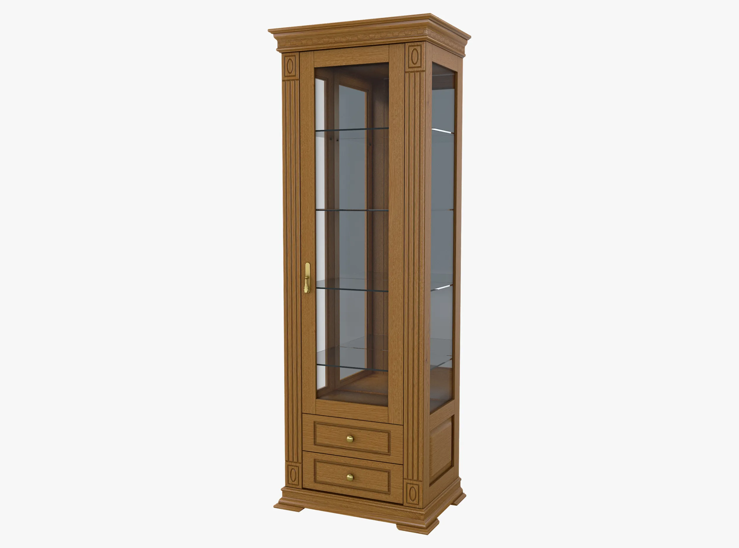 Display Cabinet Victoria 17 3D Model .c4d .max .obj .3ds .fbx .stl .blend 
