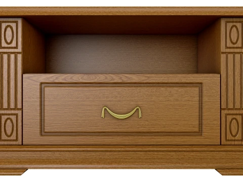 Low Media Cabinet Victoria 05 3D Model