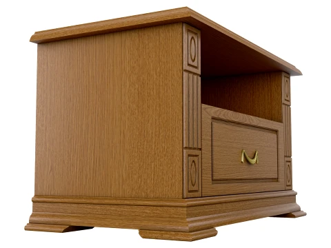 Low Media Cabinet Victoria 05 3D Model