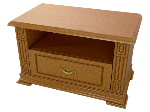 Low Media Cabinet Victoria 05 3D Model