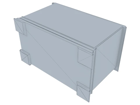 Low Media Cabinet Victoria 05 3D Model