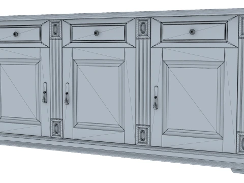 Sideboard Cabinet Victoria 03 3D Model